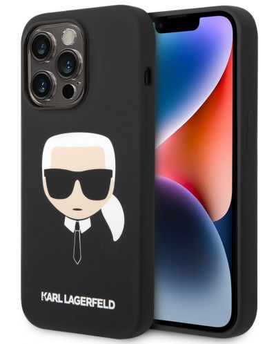Калъф Karl Lagerfeld - MS Karl Head, iPhone 14 Pro Max, черен - 3